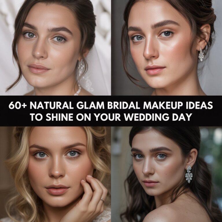 60+ Natural Glam Bridal Makeup Ideas to Shine on Your Wedding Day
