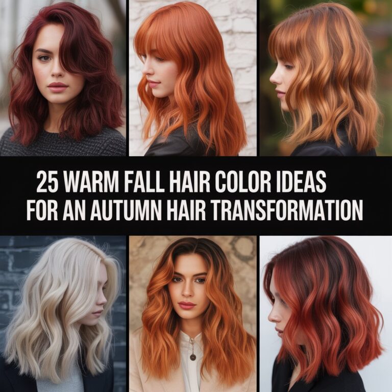 25 Warm Fall Hair Color Ideas for Your Autumn Makeover