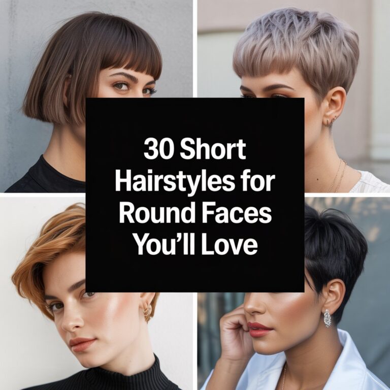 30 Short Hairstyles for Round Faces You’ll Love