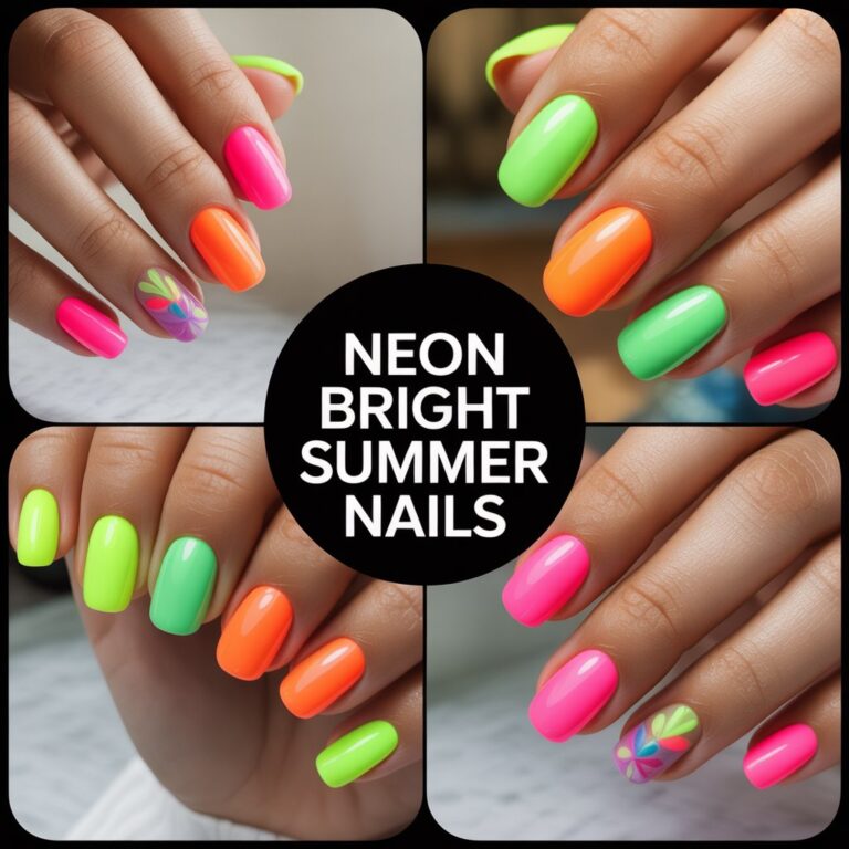 45 Neon Bright Summer Nails | Cool & Colorful Nail Ideas