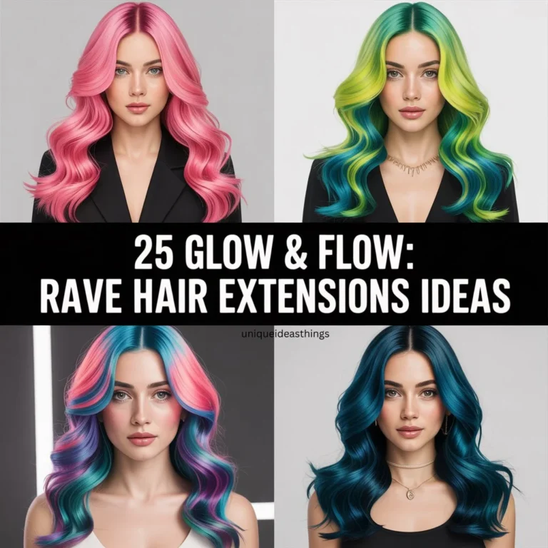 Glow & Flow: Rave Hair Extensions Ideas