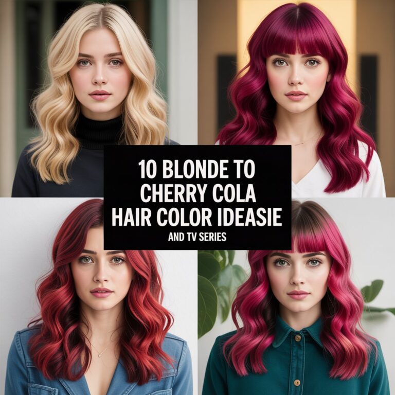 10 Blonde to Cherry Cola Hair Color Ideas