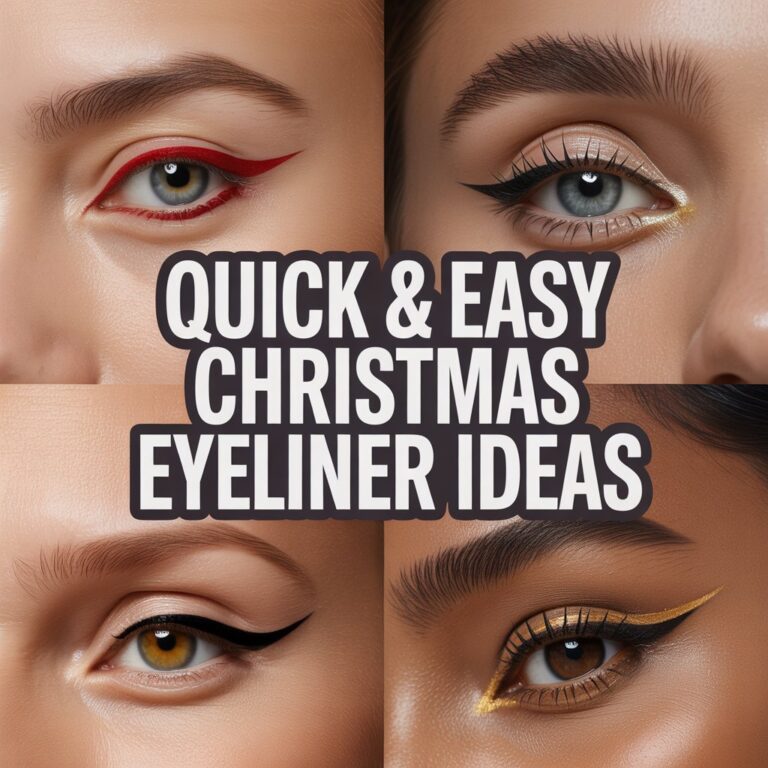 Quick & Easy Christmas Eyeliner Ideas for a Glam Holiday Look