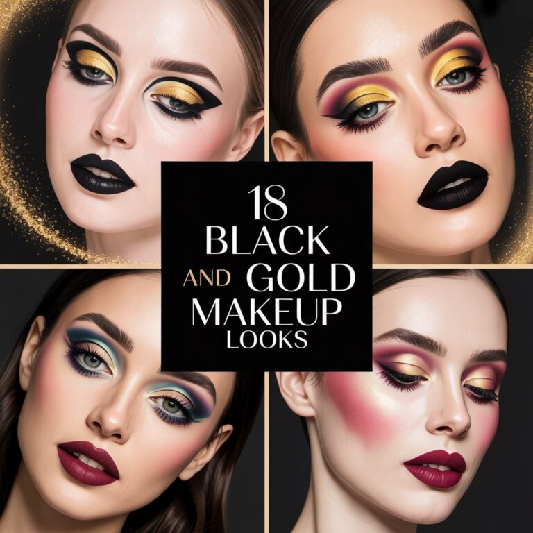 18 Black and Gold Makeup Looks to Try in 2025
