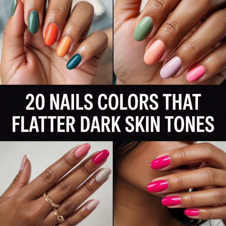 20 Nails Colors That Flatter Dark Skin Tones
