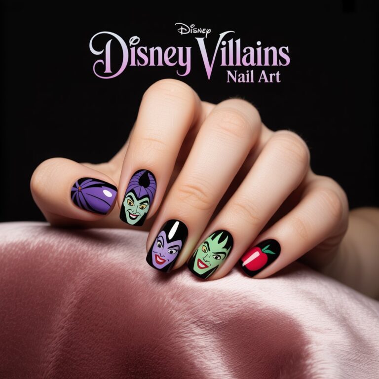 Disney Villains Nail Art
