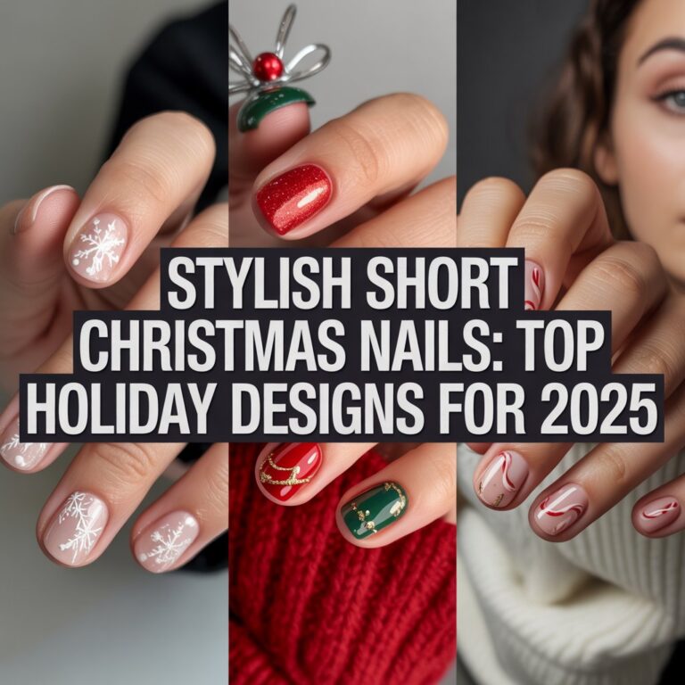 Stylish Short Christmas Nails: Top Holiday Designs for 2025