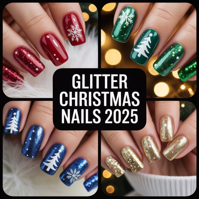 Glitter Christmas Nails: Festive Designs to Shine Bright This Holiday Season (2025)