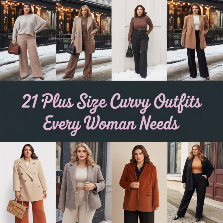 21 Plus-Size Curvy Winter Outfits Every Woman Needs