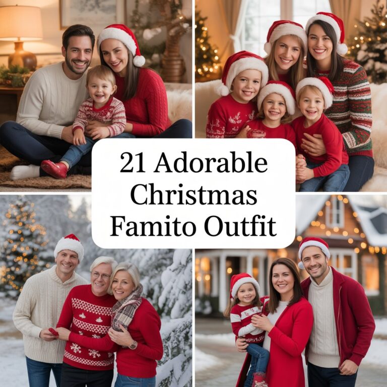 21 Adorable Christmas Family Photo Outfit Ideas You’ll Love