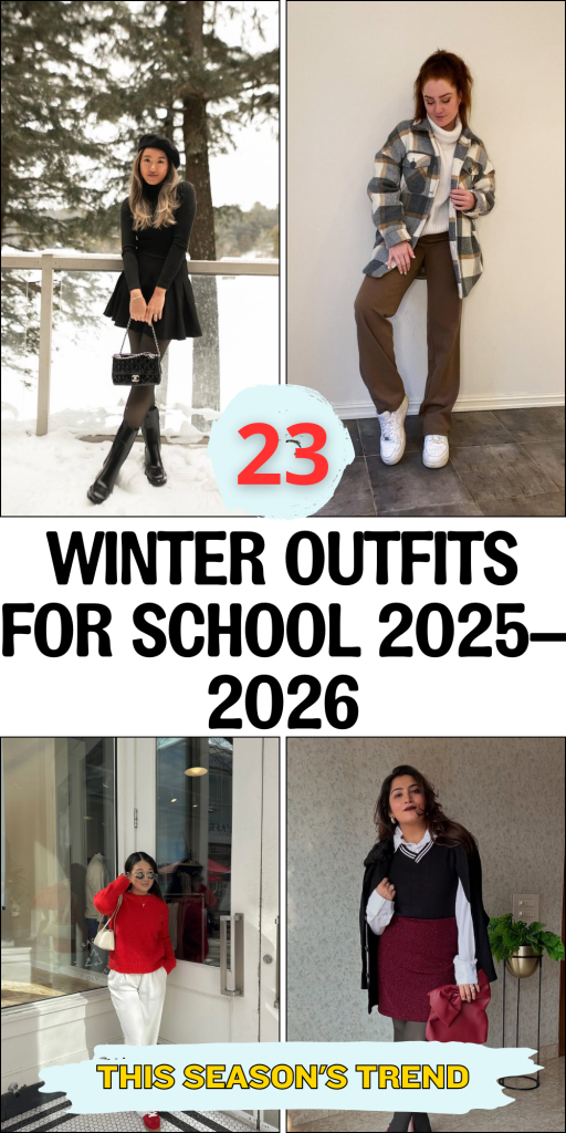 23 Winter Outfits for School 2025–2026