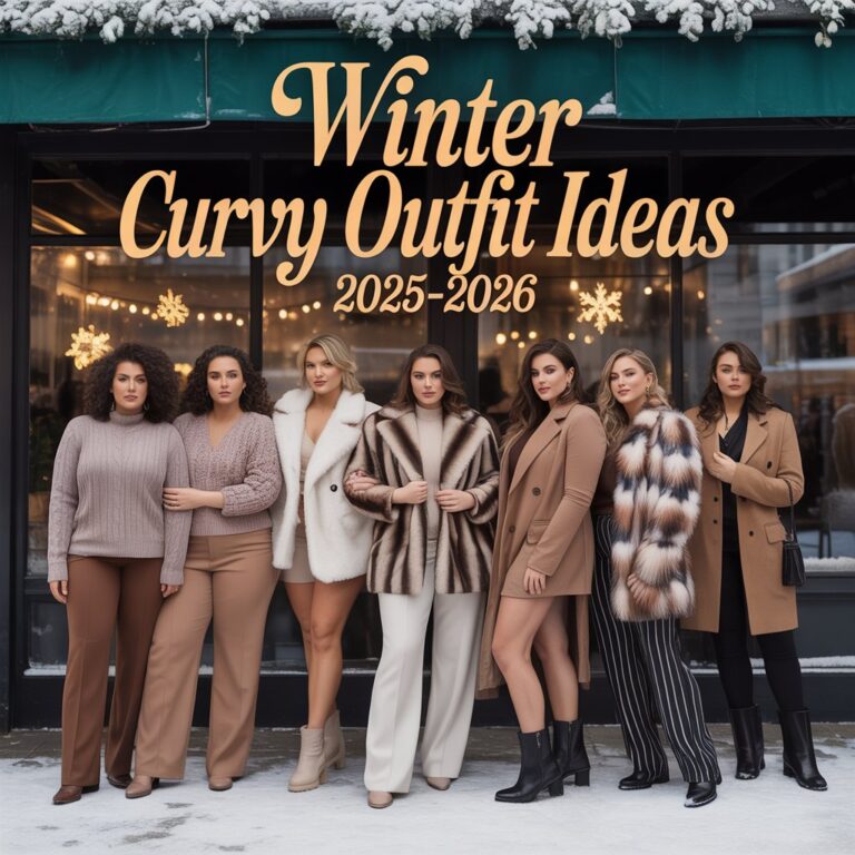 Winter Curvy Outfit Ideas 2025–2026: Aesthetic Looks for Plus Size, Mid Size & Y2K-Inspired Style
