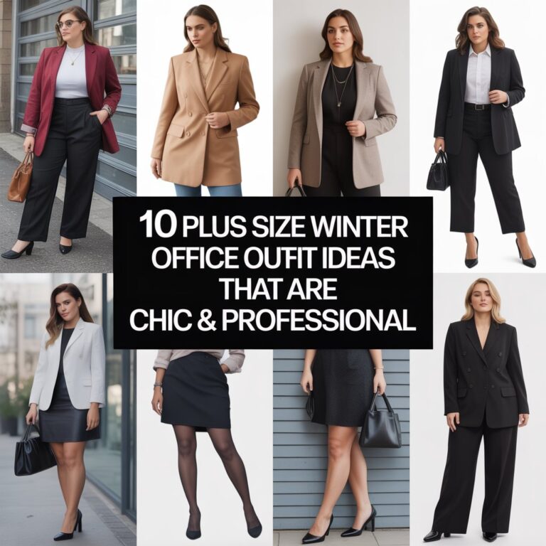 10 Plus Size Winter Office Outfit Ideas That Are Chic & Professional