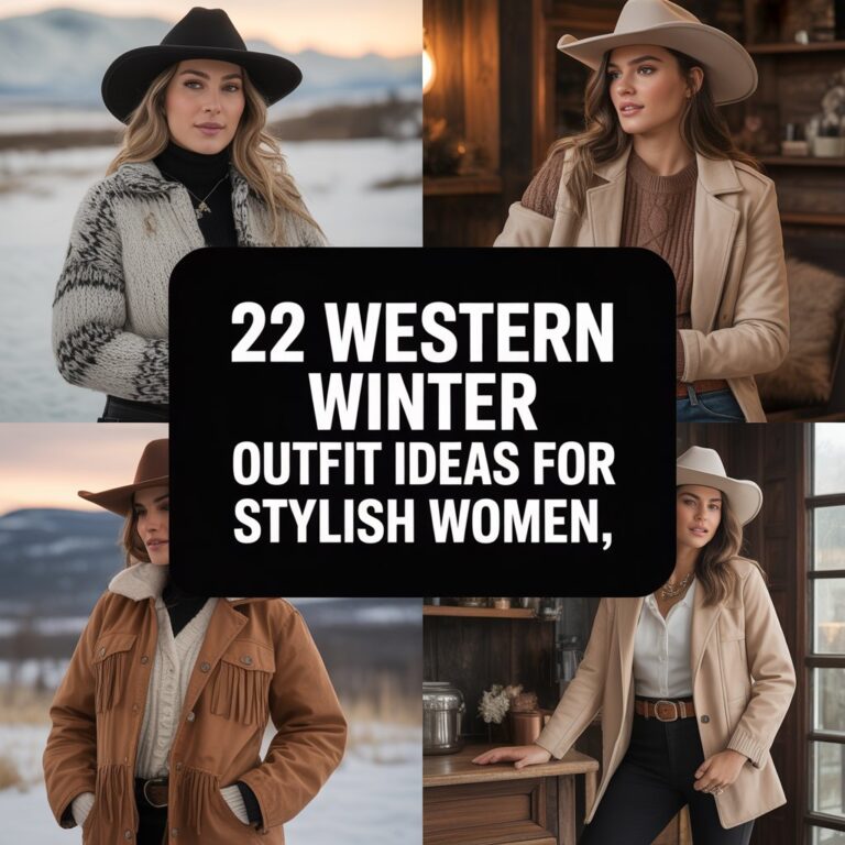 22 Western Winter Outfit Ideas for Stylish Women (2025–2026)