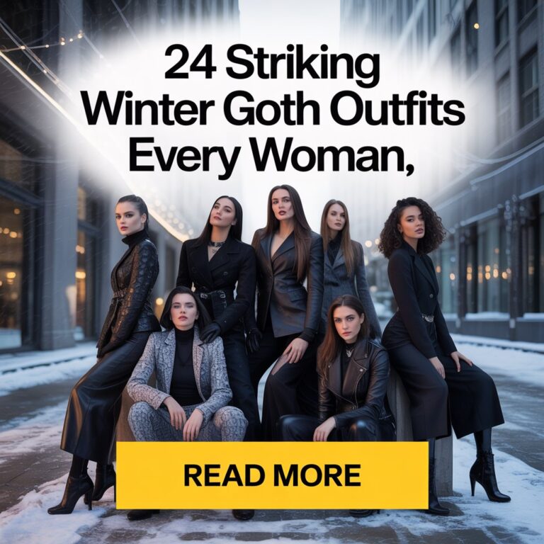 24 Striking Winter Goth Outfits Every Woman Needs to Try