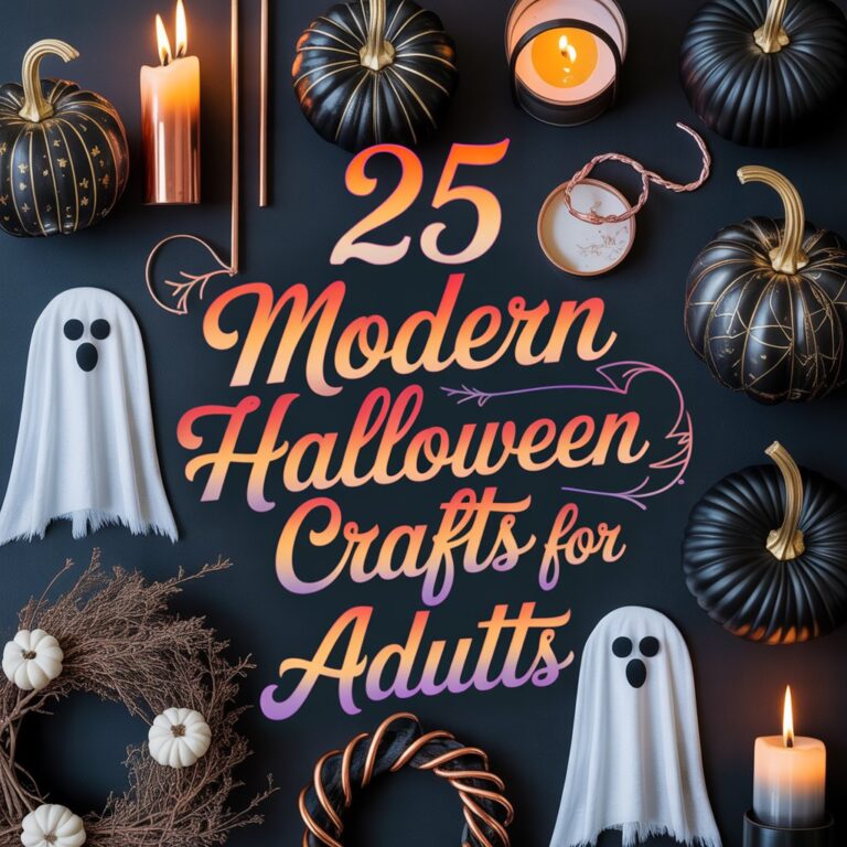 25 Modern Halloween Crafts for Adults
