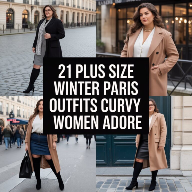 21 Plus Size Winter Paris Outfits Curvy Women Adore