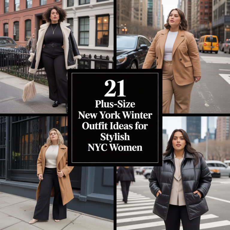 21 Plus-Size New York Winter Outfit Ideas for Stylish NYC Women