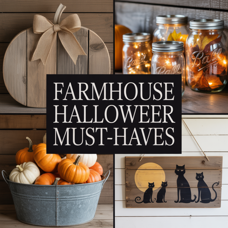 Farmhouse Halloween Decor Ideas on a Budget