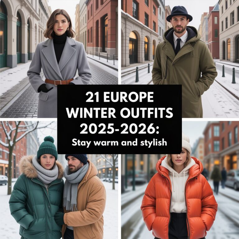 21 Europe Winter Outfits 2025–2026: Stay Warm and Stylish