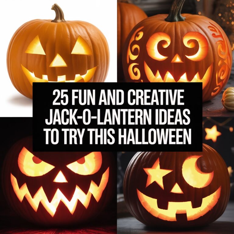 25 Fun and Creative Jack-O’-Lantern Ideas to Try This Halloween