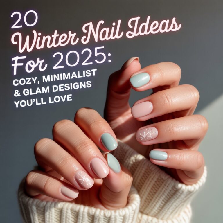 20 Winter Nail Ideas for 2025: Cozy, Minimalist & Glam Designs You’ll Love