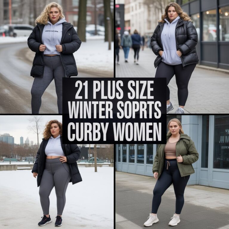 21 Plus Size Winter Sporty Outfits Curvy Women Adore