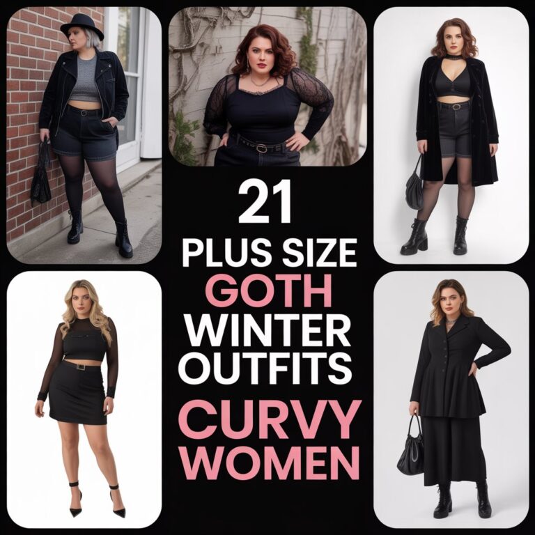 21 Plus Size Goth Winter Outfits Curvy Women Adore