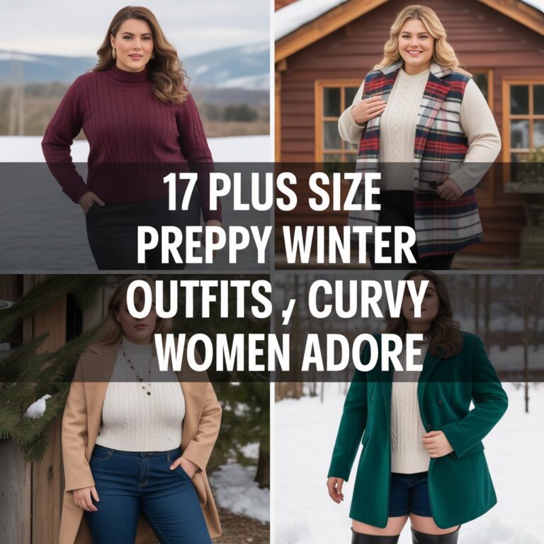 17 Plus Size Preppy Winter Outfits Curvy Women Adore