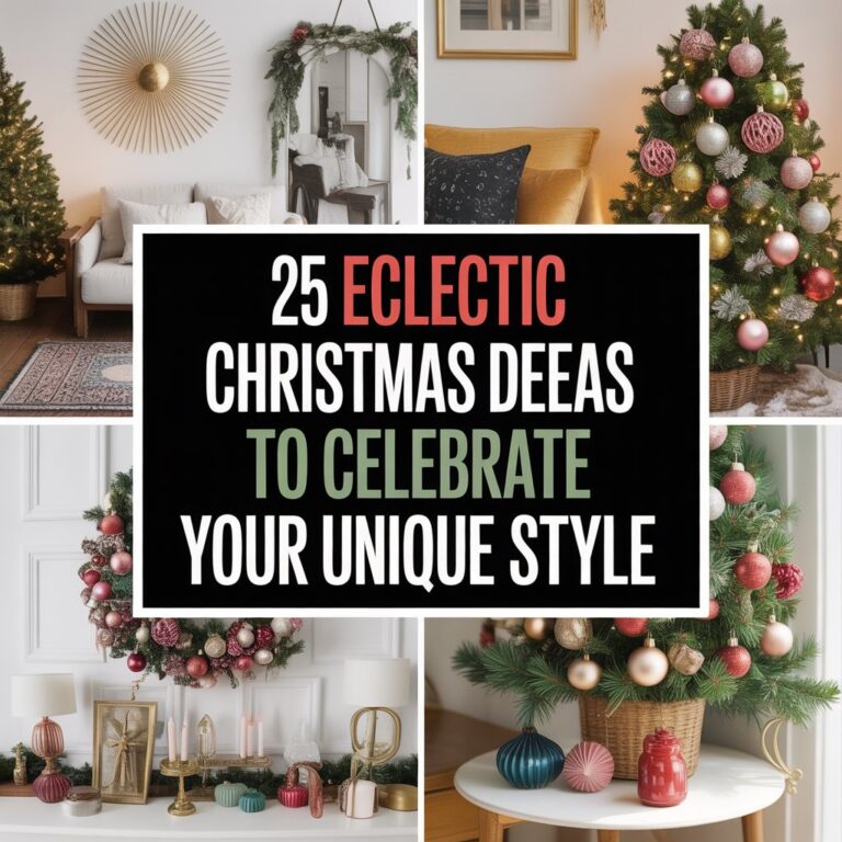 25 Eclectic Christmas Decor Ideas to Celebrate Your Unique Style