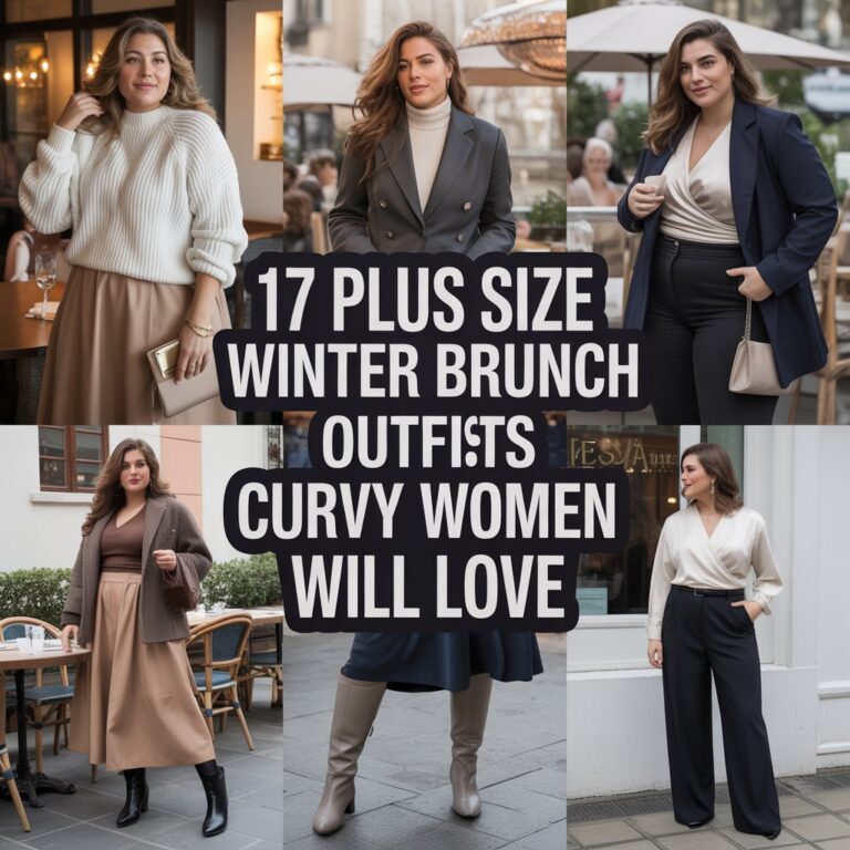 17 Plus Size Winter Brunch Outfits Curvy Women Will Love
