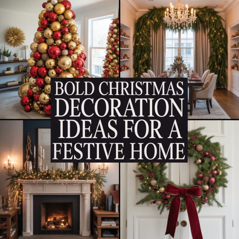 Bold Christmas Decoration Ideas for a Festive Home