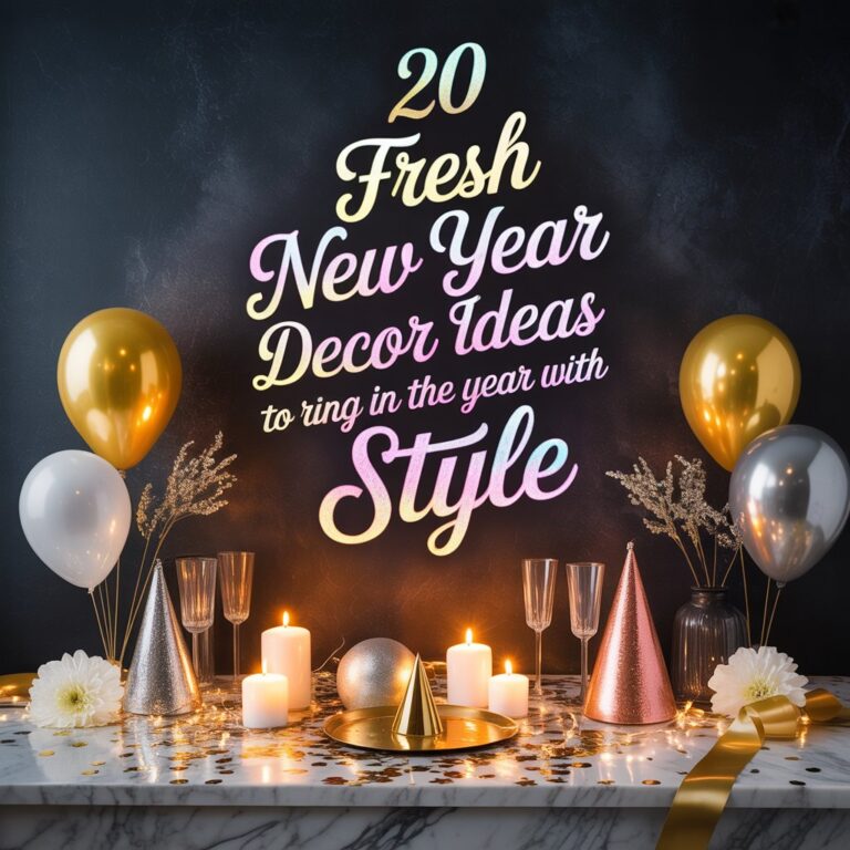 20 Fresh New Year Decor Ideas to Ring in the Year with Style