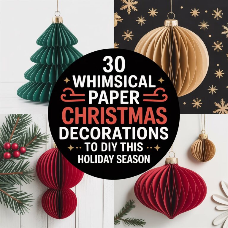 30 Whimsical Paper Christmas Decorations to DIY This Holiday Season