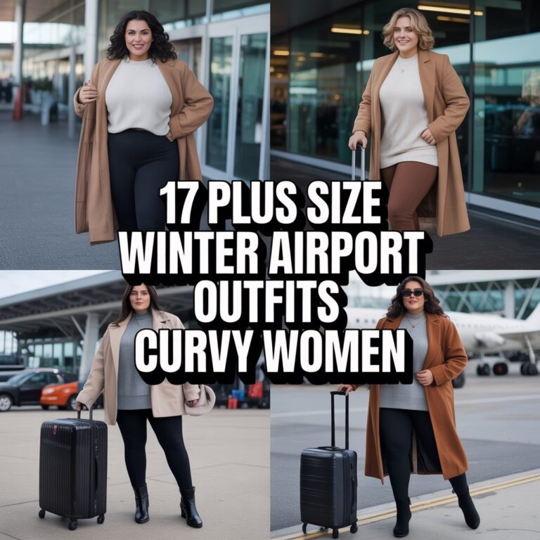 17 Plus Size Winter Airport Outfits Curvy Women Swear By