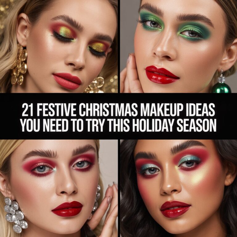 21 Festive Christmas Makeup Ideas You Need to Try This Holiday Season