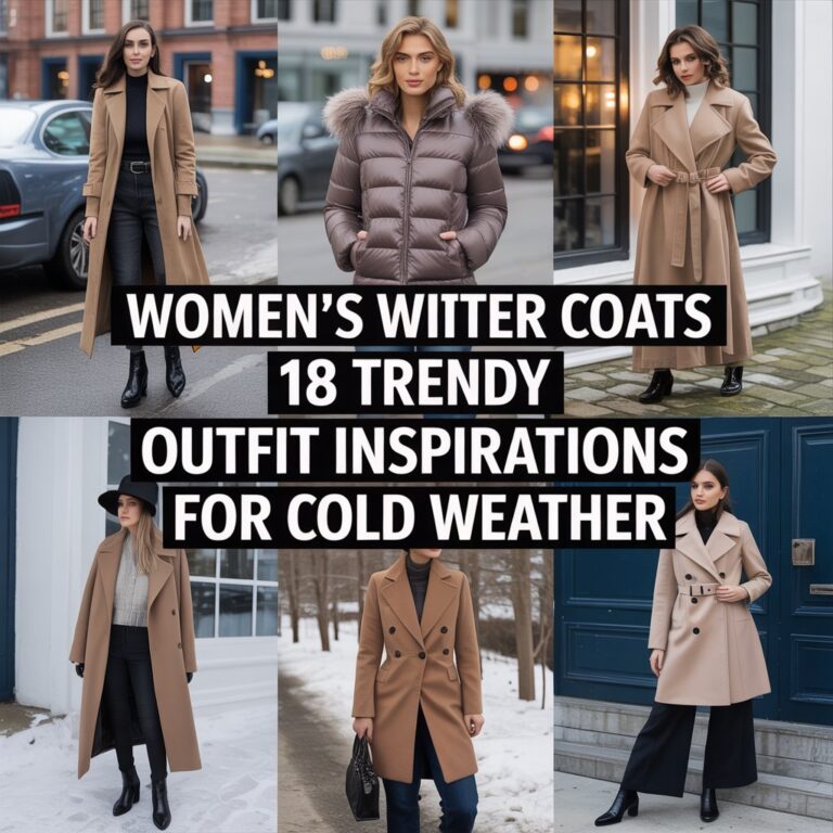 Women’s Winter Coats: 18 Trendy Outfit Inspirations for Cold Weather
