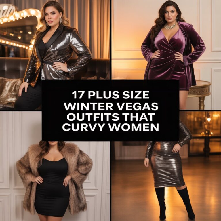 17 Plus Size Winter Vegas Outfits That Curvy Women Love