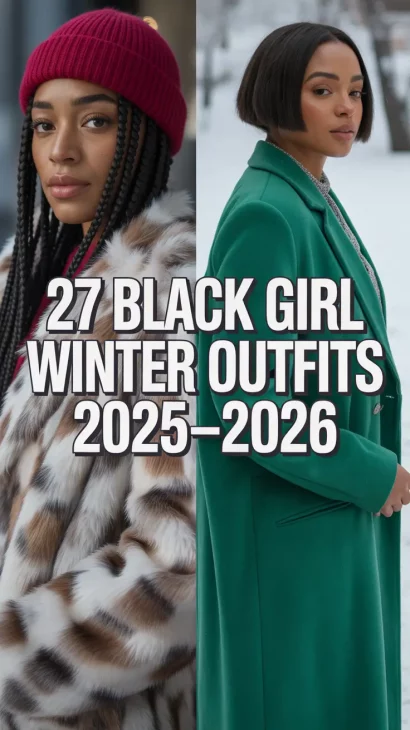 Black Girl Winter Outfits 2025–2026: Street Style, Layers & Cold-Weather Elegance