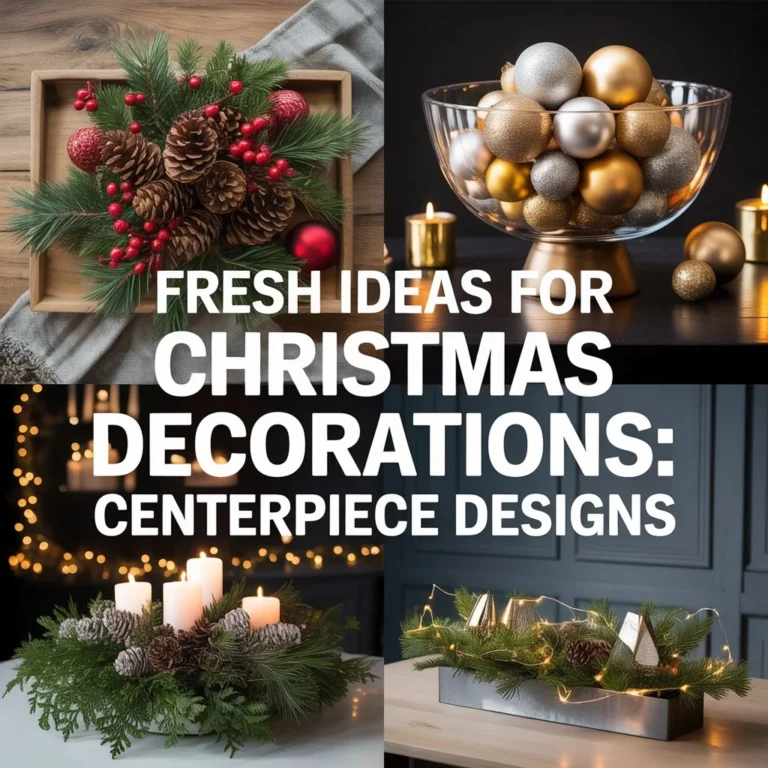 Fresh Ideas for Christmas Decorations: Centerpiece Designs