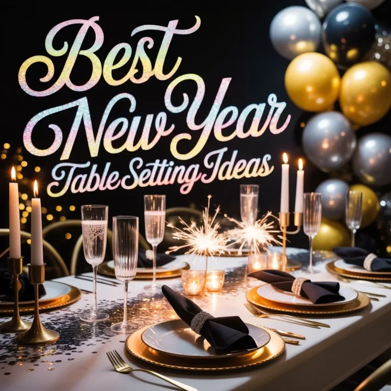 Best New Year Table Setting Ideas