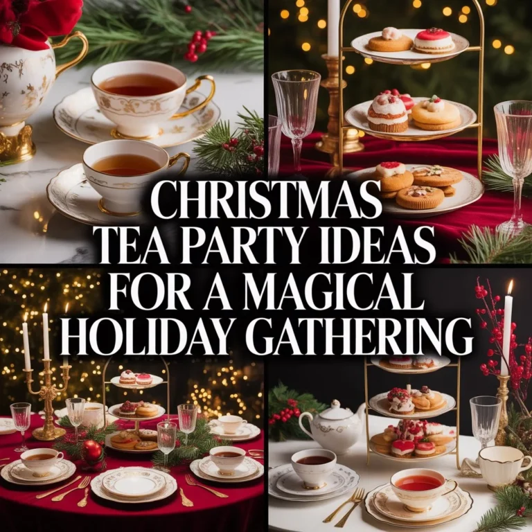 Christmas Tea Party Ideas for a Magical Holiday Gathering