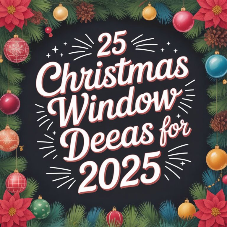 25 Christmas Window Decor Ideas for 2025