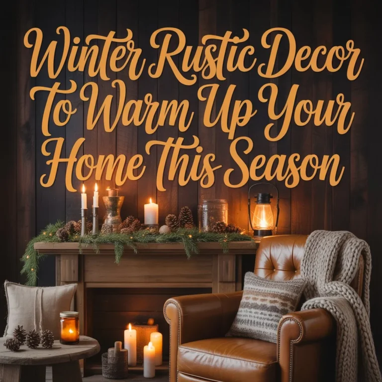 Winter Rustic Decor to Warm Up Your Home This Season